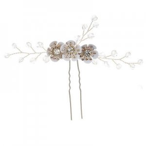2 piece Flower Bridal Wedding Hair Pins